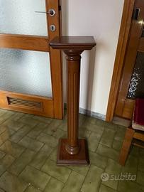 Alzata porta pianta in legno massello