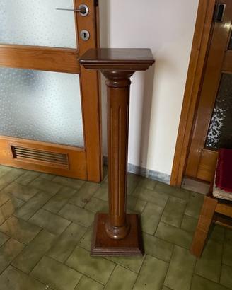 Alzata porta pianta in legno massello