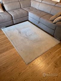 Tappeto beige 120x170 cm pelo morbido