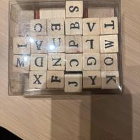 Timbri singole lettere per bambini
