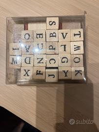Timbri singole lettere per bambini