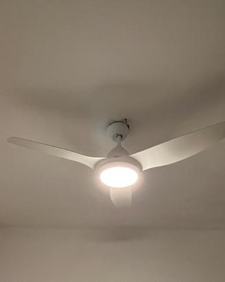 2 Ventilatori da soffitto con telecomando e luce