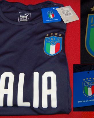 MAGLIA ITALIA TAGLIA L PUMA BLU SCURO, ELEGANTE