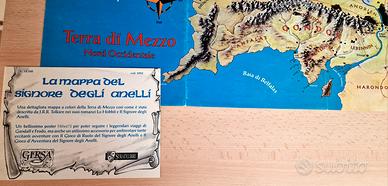 Mappa della Terra di Mezzo Signore degli Anelli