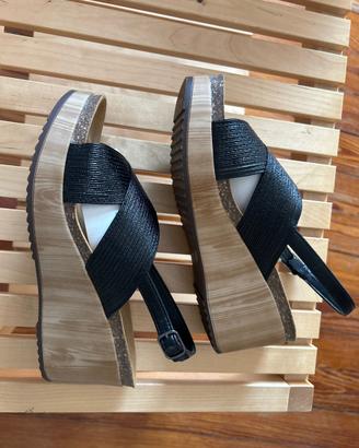 Sandali zeppa Scholl sabaudia cross 38 nuovi