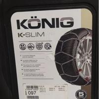 König catene da neve K-slim 097 7mm nuove