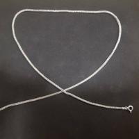 Collana in argento maglia snake quadrata 50 cm