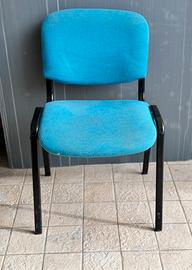 Sedia ufficio 80x 44x 46 azzurra