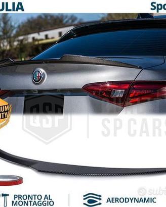 SPOILER Posteriore per Alfa GIULIA in ABS Carbonio