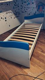 Montatura letto con doghe in legno 190x80