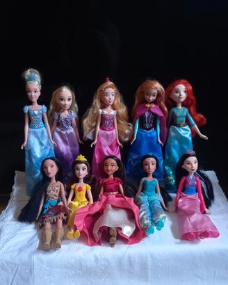 lotto 10 bambole principesse Disney 2015 