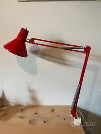 Lampada da architetto TWIST T1 anni '70 Rossa