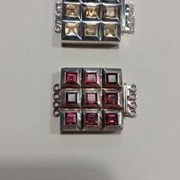 Chiusure per collane in argento e pietre