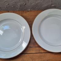 2 piatti da dessert S.C. Richard bordo dorato