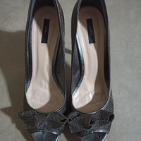 Scarpe open toe metallizzate ZARA