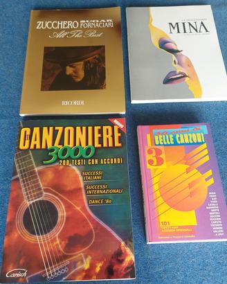 libri musicali con accordi e testi