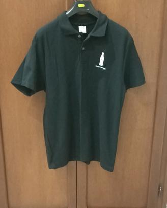 Polo nera Coca Cola manica corta taglia M