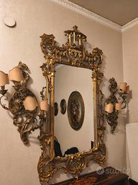 Specchiera in stile barocco Veneziano