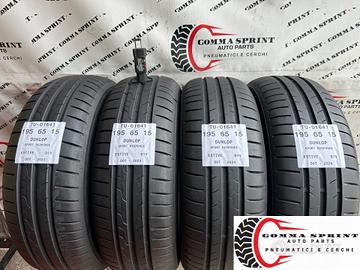 4 PNEUMATICI 195/65 R15 DUNLOP ESTIVE