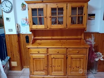 vetrinetta in legno massello 