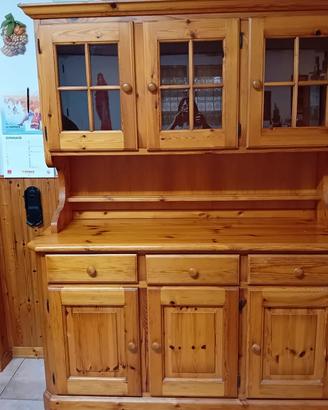 vetrinetta in legno massello 