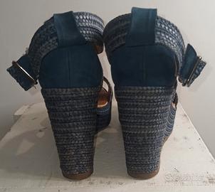 zeppa estiva in corda blu n.37