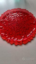 Piatto da tavola rosso