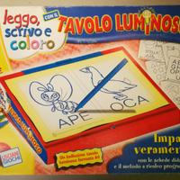 Lisciani Giochi-Leggo a 3 Anni con Tavolo Luminoso