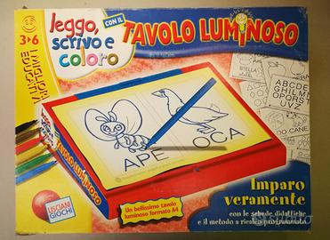 Lisciani Giochi-Leggo a 3 Anni con Tavolo Luminoso