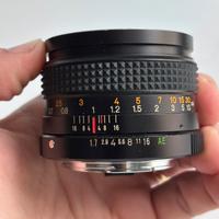 Konica Hexanon AR 50mm f1.7 con adattatore per Fuj