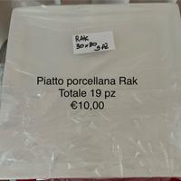 Piatto piano quadrato 30 x 30 Rak