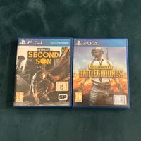 Infamous Second Son/ Playerunknown Underground PS4