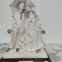 2 statue in ceramica  coppia innamorati