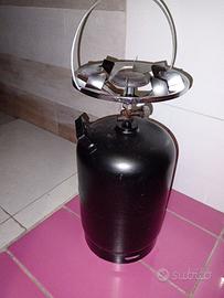 Bombola 12L ricaricabile + fornello da campeggio