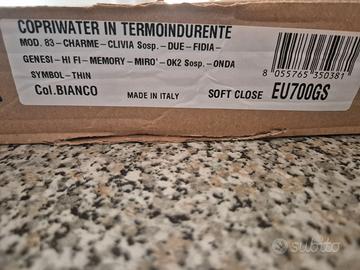 Copriwater nuovo mod. Hidra Onda