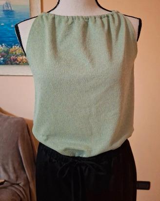 Canotta verde salvia 