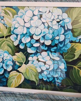 Quadro Ortensie Blu 