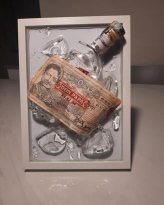 Quadro con bottiglia di rum Don Papa