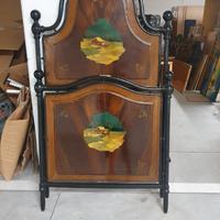 spalliera e pediera di letto del 1800