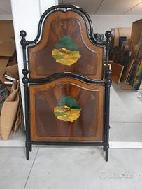 spalliera e pediera di letto del 1800