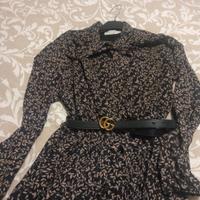 Vestito nero e beige