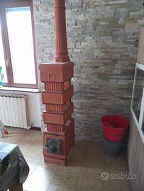 Stufa in terracotta felici