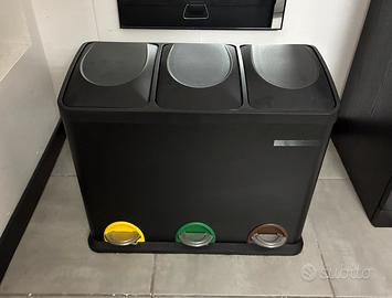 Songmics Pattumiera a 3 Scomparti