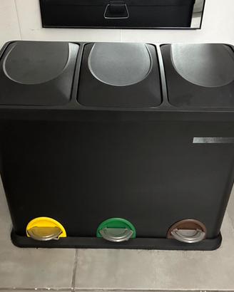 Songmics Pattumiera a 3 Scomparti