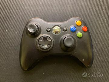 Controller Wireless Xbox 360 Nero con batteria