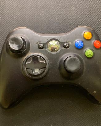 Controller Wireless Xbox 360 Nero con batteria