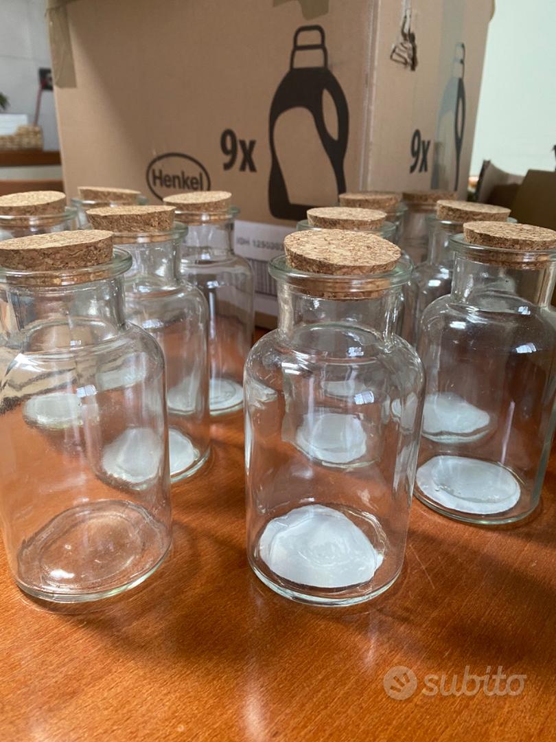 25 pz Boccette di vetro con tappo in sughero - Giardino e Fai da te In  vendita a Varese