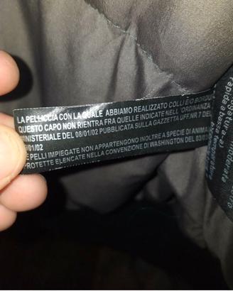 Giaccone Unisex marca Hox 3XL Nero Pelliccia