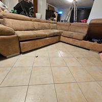 Divano angolare cubo rosso