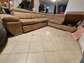 Divano angolare cubo rosso